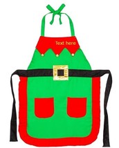 Personalized Elf cooking / baking apron - £35.95 GBP