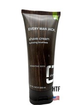 Every Man Jack Hydrating SHAVE CREAM Fragrance Free Sensitive Skin 6.7 fl oz NEW - £23.34 GBP