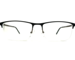 Robert Mitchel Eyeglasses Frames RM202124 BK Rectangular Half Rim 54-18-140 - $59.39