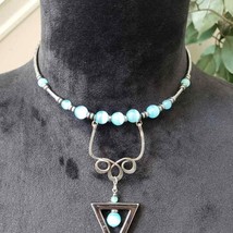 Womens Fashions Multicolor Turquoise Gemstone Bib Choker Necklace - $563.13 MXN
