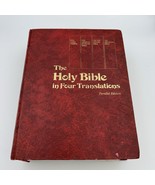 1972 The Holy Bible in Four Translations Parallel Edition Foreward Billy... - $41.01 CAD
