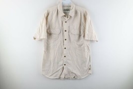 Vintage Royal Robbins Mens Medium Double Pocket Nylon Short Sleeve Button Shirt - £30.97 GBP