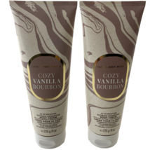 x2 Bath &amp; Body Works Cozy Vanilla Bourbon Body Cream Hyaluronic Acid She... - £15.08 GBP
