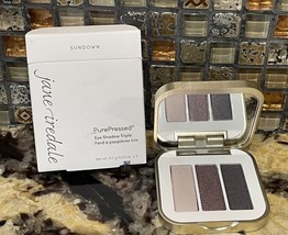 JANE IREDALE EYE SHADOW SUNDOWN PURE PRESSED TRIPLE TRIO FULL SIZE New i... - $18.65