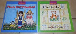 lot of 2 Houghton Reading Books "Pearl's First Prize Plant" &amp; "Charles T... - $9.85