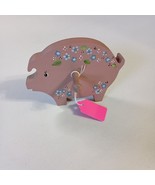 Country Farmhouse Pig Small Wooden Wall Hanging w/Peg Handcrafted, Hand ... - $218.24 MXN