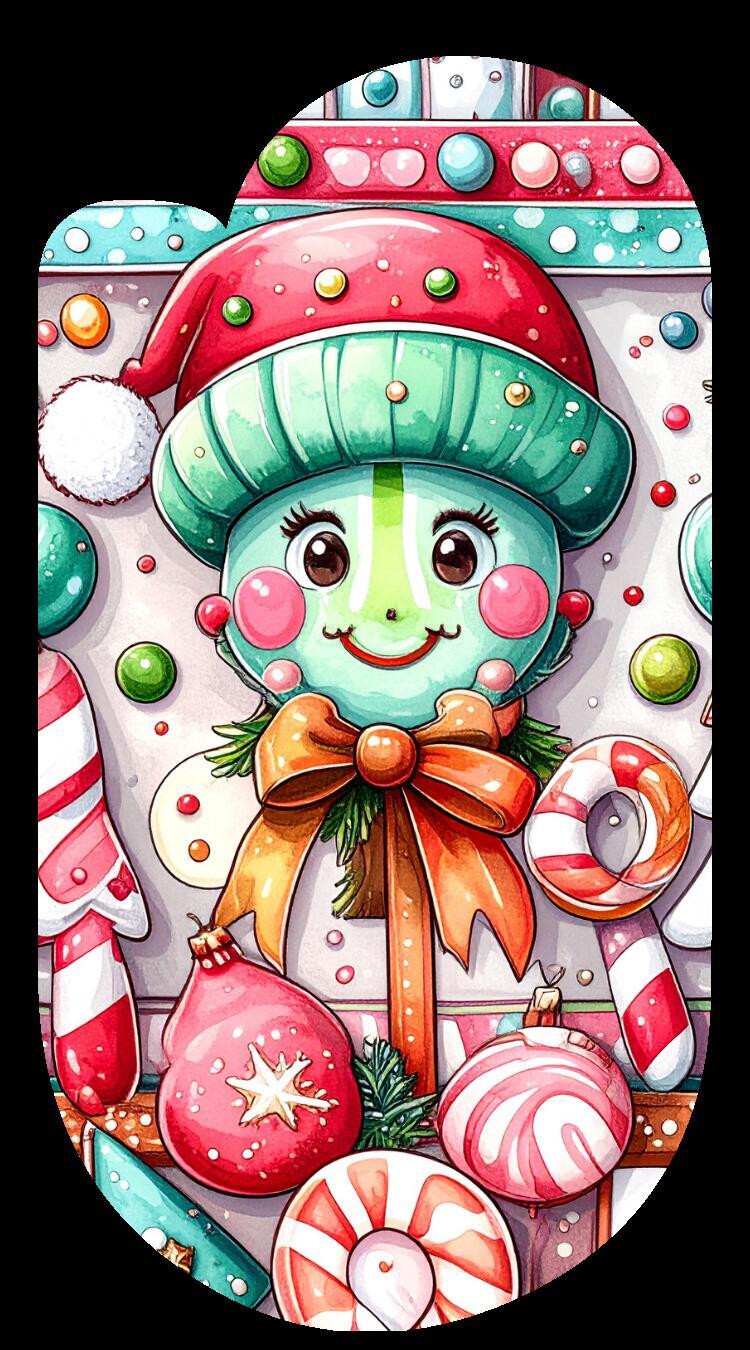 Winter Christmas Paperclip Design Clipart 100 PNG Digital Download Bundle vol 8 Item image 13