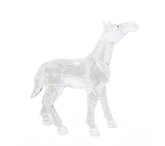 Foal Baby Horse 90033 Pony Figurine Crystal Cut Acrylic Clear 5&quot; H - £18.87 GBP