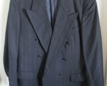 Men&#39;s Hugo Boss Al Capone 100% Virgin Wool Dark Blue Pinstripe Sport Coa... - $59.40