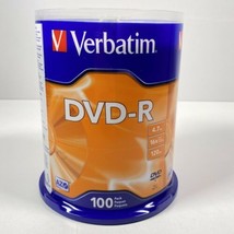 Verbatim 95102 4.7GB DVD-R 100 Count Spindle New - $39.55