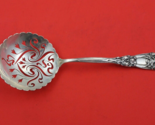 Iris by Durgin-Gorham Sterling Silver Pea Spoon pierced w/ flowers 8 1/2&quot; - £863.34 GBP