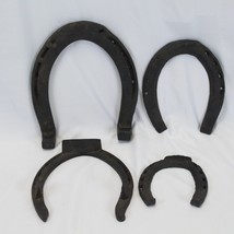 Horseshoes lot of 4  8&quot;  to 4&quot;  Hoof Boots Horseshoe Extended Heels Wedge - £29.27 GBP