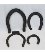 Horseshoes lot of 4  8&quot;  to 4&quot;  Hoof Boots Horseshoe Extended Heels Wedge - $37.23