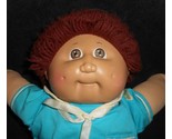 VINTAGE 1982 CABBAGE PATCH KIDS BABY DOLL BROWN HAIR BLUE SAILOR STUFFED... - $33.25