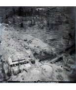 1944 Aerial View Bomb Damage Railroad Yard Normandy, France B&amp;W Negative... - £10.87 GBP