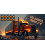 (10) Amber ¾&quot; LED Marker Light - J-54-A ? Waterproof 12V Clearance Light... - €13,46 EUR