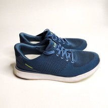 Kizik Lima Breathable Knit Hands Free Athletic Sneakers Blue Size 10.5 Wide - $59.35