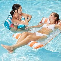 Aqua LEISURE Monterey Hammock Ride On, Blue/Orange Assorted - $23.18