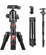 Tripod, 70 Inches, Lightweight Aluminum Camera Tripod For Dslr, Photography - $76.96