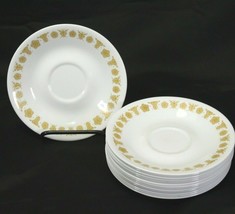 Corelle Butterfly Gold Saucers 6.25&quot; Lot of 13 - £17.49 GBP