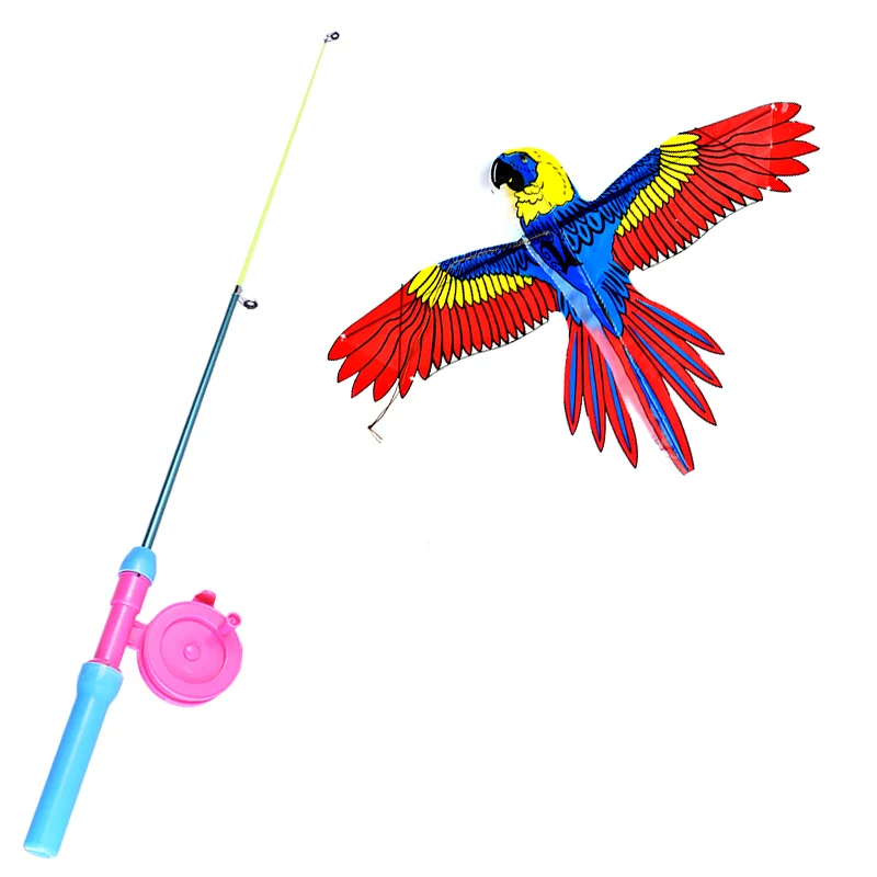 free shipping dynamic butterfly kites flying movable wings parrot kite activity - £11.88 GBP+