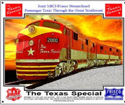 RAILROAD SIGN - TEXAS SPECIAL | Frisco Trains - $28.49