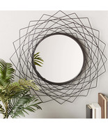 GEOMETRIC BLACK WALL MIRROR - $50.69