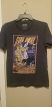 Star Wars Graphic T-Shirt Gray Leia Luke Han Solo Darth Varder VFifthSun... - $17.58