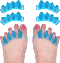 ROOCKE 4 Pcs Gel Toe Spacers for Women,Correct Hammer Toe Bunion Correct... - $9.49