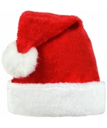 Plush Value Santa Claus Hat 15&quot; x 12&quot; Red - £3.10 GBP