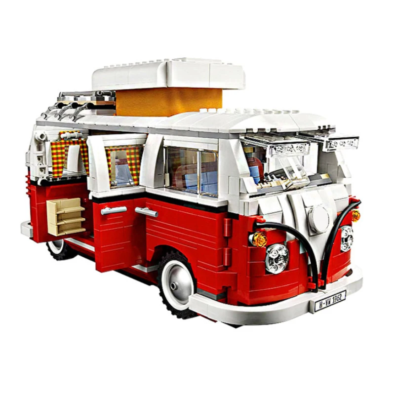 1354PCS Volkswagen T1 Camper Bricks Van Car Bluding Blocks high-techc Ideas Bus - £56.76 GBP+