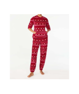 Joyspun Women’s Plus Plush Top &amp; Pants 2-Pcs Pajama Set Red Sz 3X(22W-24W - £17.17 GBP