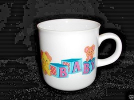 Russ Berrie &amp; Co. Baby Cup Mug~Blocks~Teddy~Dog~Cat~New - £8.60 GBP