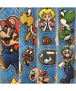 1 Roll Super Mario Birthday Gift Wrapping Paper 22.5 sq ft - £19.41 GBP