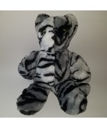 Black Gray Striped Plush Stuffed Animal Lovey Tiger? Leopard? Lemur? Gre... - £19.37 GBP