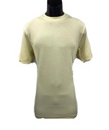 Log-in Uomo Dressy T-Shirt Butter Yellow for Men Crew Neck Ribbed Sizes ... - £27.43 GBP