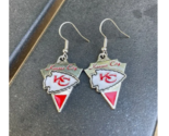 New Kansas City Chiefs NFL Silver Dangle Earrings Non-Allergenic SUPER B... - £9.34 GBP