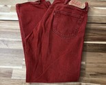 Levis Jeans Mens 38x32 (Actual 36x28) Red 501XX Straight Leg Button Fly - $30.39