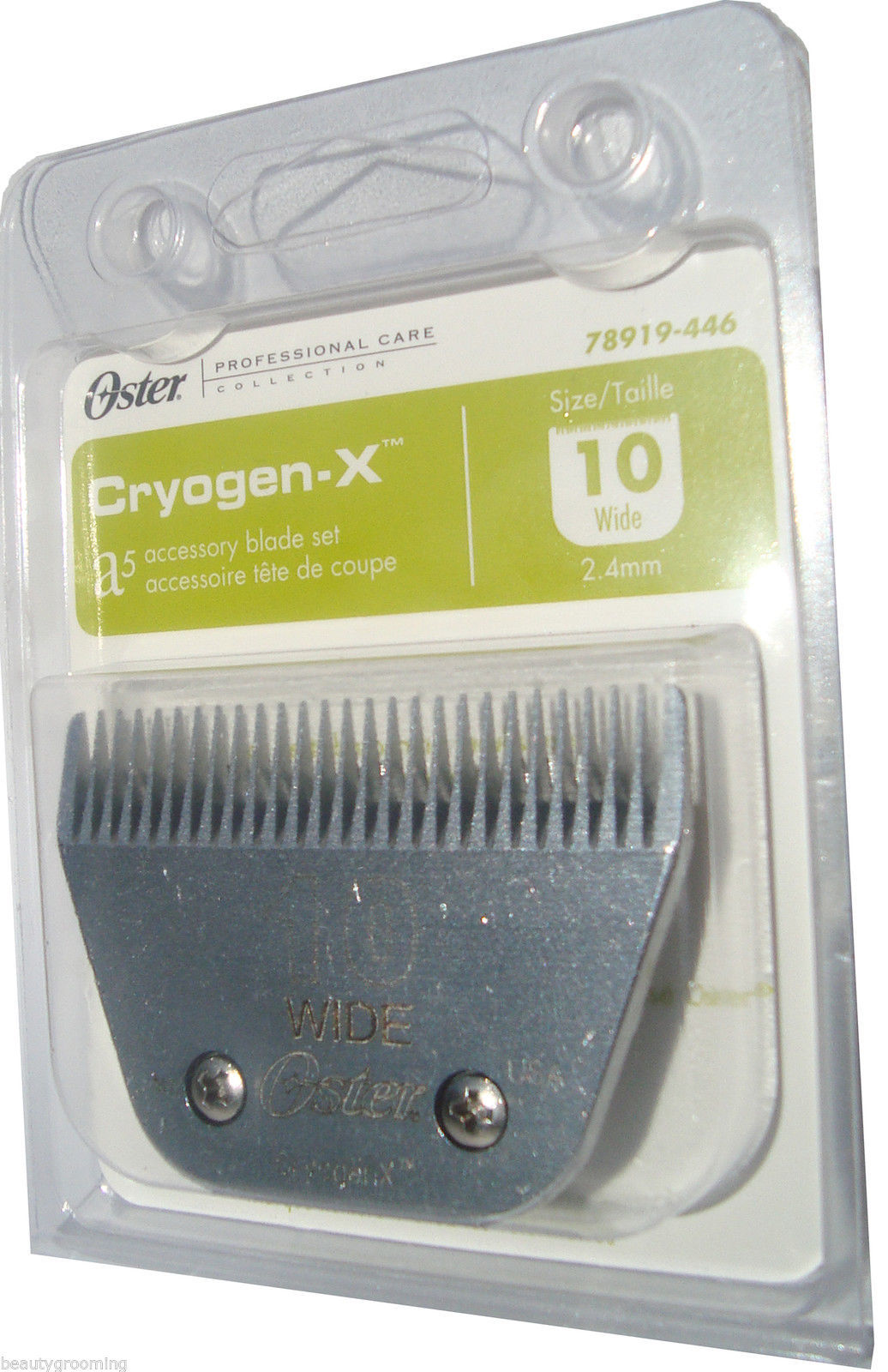 Primary image for Original OSTER Blade Size 10 Wide CryogenX 78919-446 ANTIBACTERIAL 3/32" - 2.3mm