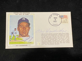 Ray Dandridge Autographed First Day Cover 1987 Hall of Fame Induction JSA - £37.19 GBP
