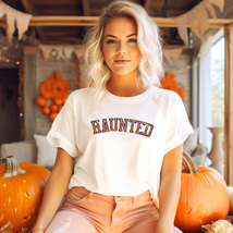 Haunted Halloween TShirt | Ghosts &amp; Ghouls Galore | Womens Halloween Shi... - £7.53 GBP+