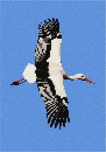 Pepita Needlepoint kit: Stork Flight, 7&quot; x 10&quot; - $50.00+