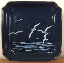 Vintage Otagiri Japan The Sea Seagulls Ocean Wave Ahstray Porcelain Trinket Dish - £31.87 GBP
