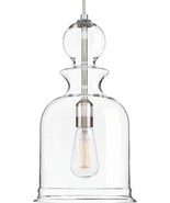Progress Lighting Staunton 17&quot; 1-Light Modern Brushed Nickel Pendant Cle... - $3,170.23 MXN