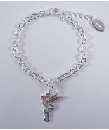 Disney Jewelry Silver Plated Tink Charm Bracelet - £15.32 GBP