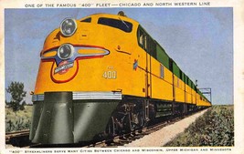 Chicago Northwestern 400 Streamliner Railroad Train Chicago &amp; Minnesota postcard - $7.43