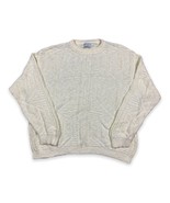 Vintage BENETTON Cable Knit Pattern Crewneck Sweater Sz 50 Large Grandpa... - £31.13 GBP