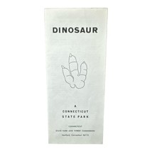 Vintage Dinosaur Connecticut State Park Travel Tourist Brochure Guide - £6.28 GBP