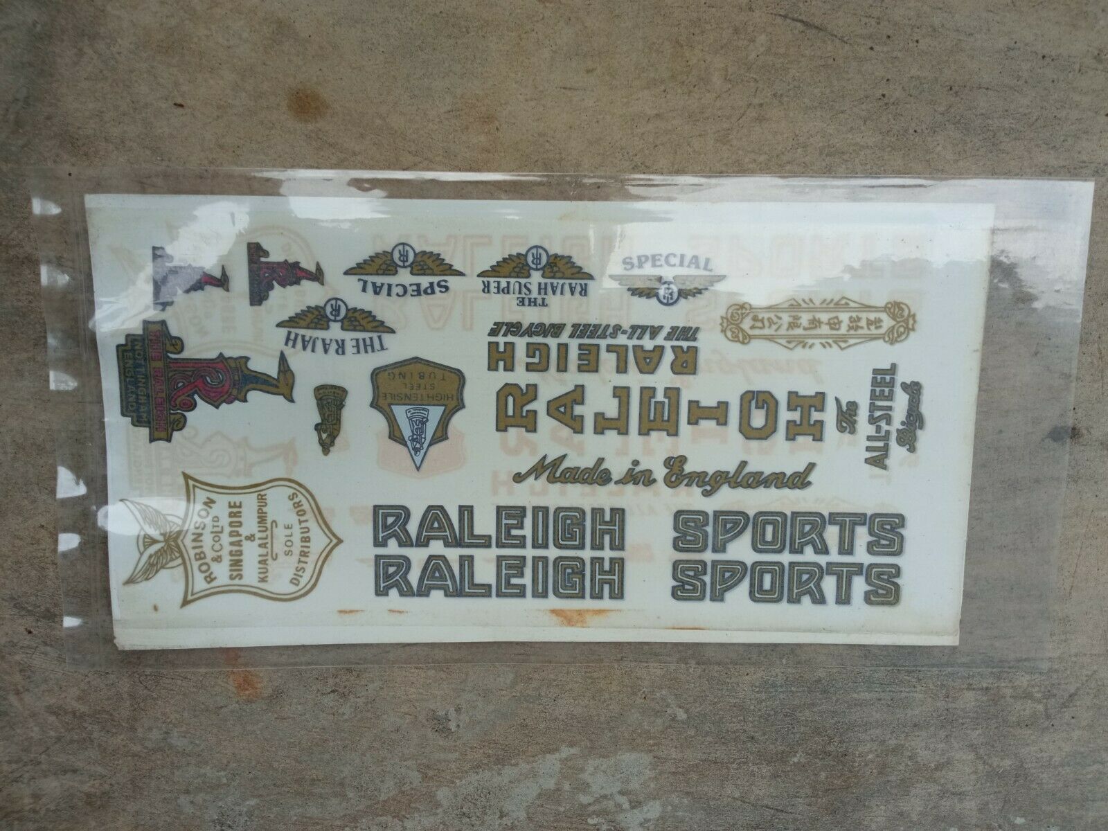Raleigh bicycle cheap stickers