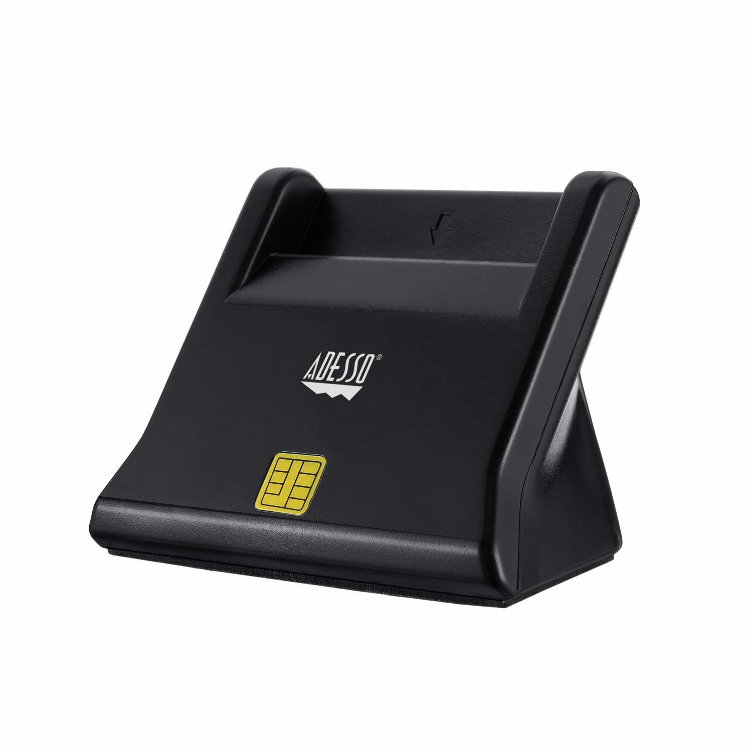 Adesso SCR-300 Desktop Smart ID Credit Card Reader CAC Card Reader Milit... - $33.65